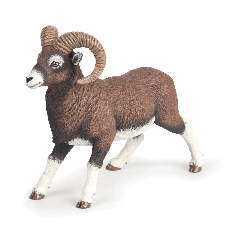 Mouflon Papo en PVC, Collection Animaux sauvages, jouet éducatif idéal pour enfants et collectionneurs