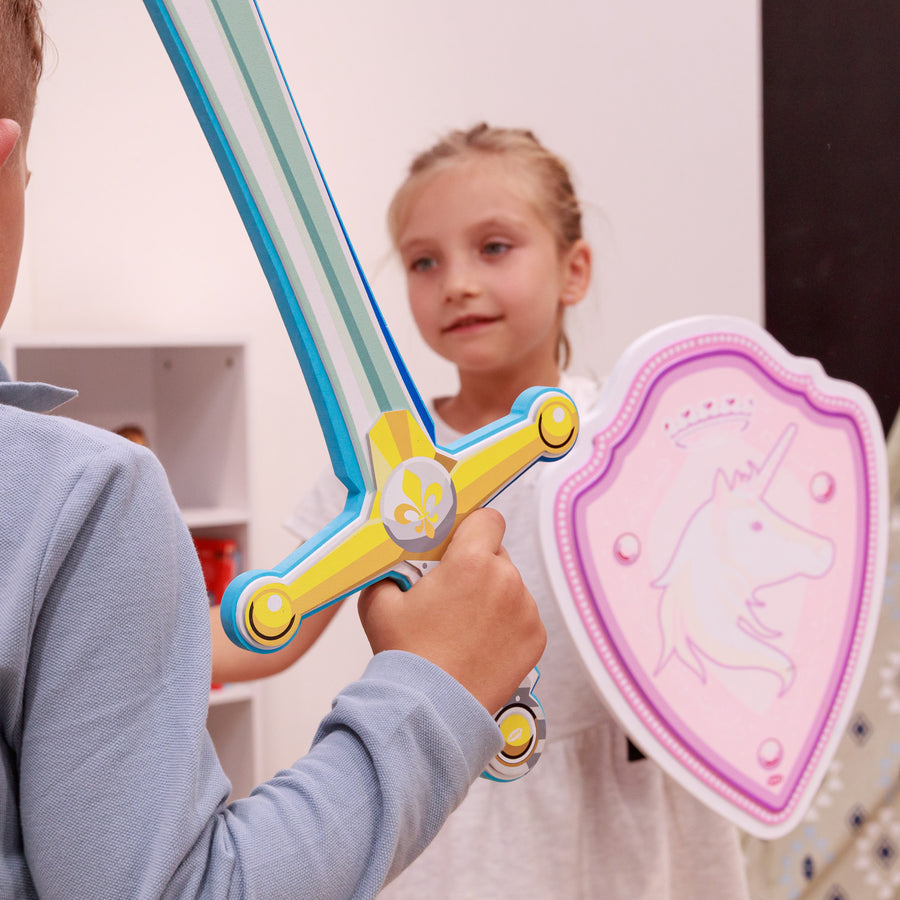 Epée Fleur de Lys Papo en MOUSSE EVA, Adaptée aux enfants, jouet éducatif idéal pour enfants