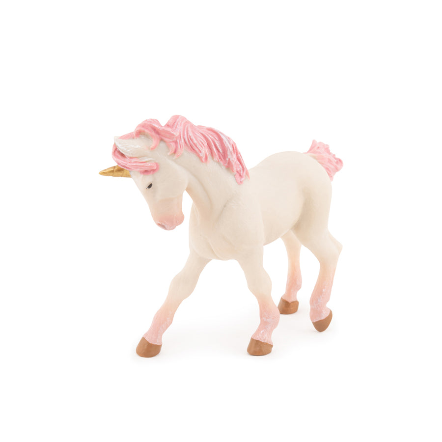 Figurine Jeune licorne Papo en PVC, Collection Monde enchanté, jouet éducatif idéal pour enfants