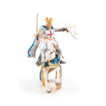 Saint Louis et son cheval Papo en PVC, Collection Personnage historiques, jouet éducatif idéal pour enfants et collectionneurs