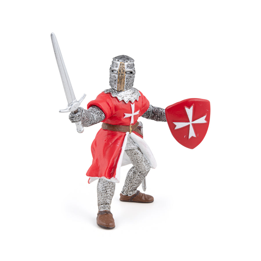 Chevalier de Malte Papo en PVC, Collection Médiéval, jouet éducatif idéal pour enfants et collectionneurs