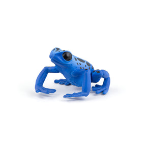 Grenouille équatoriale bleue Papo en PVC, Collection Animaux sauvages, jouet éducatif idéal pour enfants et collectionneurs
