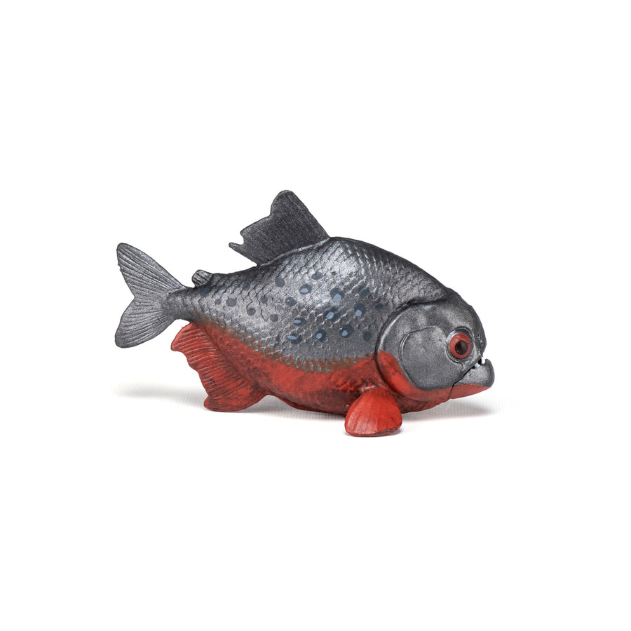 Piranha Papo en PVC, Collection Animaux sauvages, jouet éducatif idéal pour enfants et collectionneurs