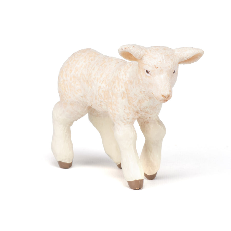 Agneau Papo en PVC, Collection Vie à la ferme, jouet éducatif idéal pour enfants et collectionneurs