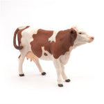 Figurine Vache montbéliarde Papo en PVC, Collection Vie à la ferme, jouet éducatif idéal pour enfants et collectionneurs