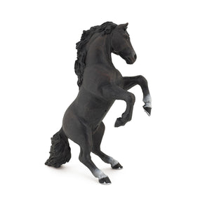Cheval cabré noir Papo en PVC, Collection chevaux, jouet éducatif idéal pour enfants et collectionneurs