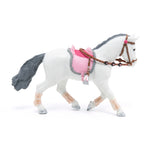 Figurine Poney de promenade Papo en PVC, Collection chevaux, jouet éducatif idéal pour enfants et collectionneurs