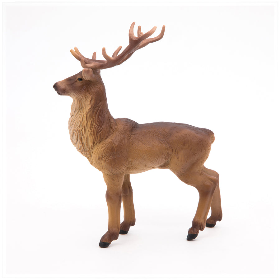Figurine Cerf Papo en PVC, thème forêt, Collection Animaux sauvages, jouet éducatif idéal pour enfants et collectionneurs